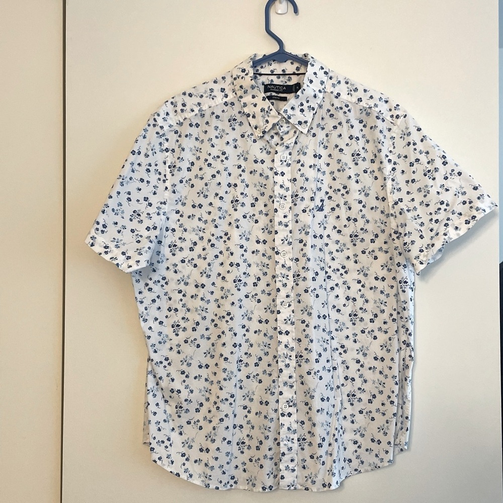 Floral, NAUTICA Short Sleeve Button Down